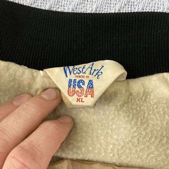 Vintage West Ark The Heartbeat of America Chevrolet Satin Bomber Jacket XL USA - Picture 8 of 15